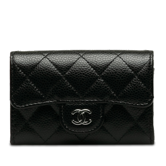 CHANEL Accessories - CHANEL Caviar Leather Card Holder
